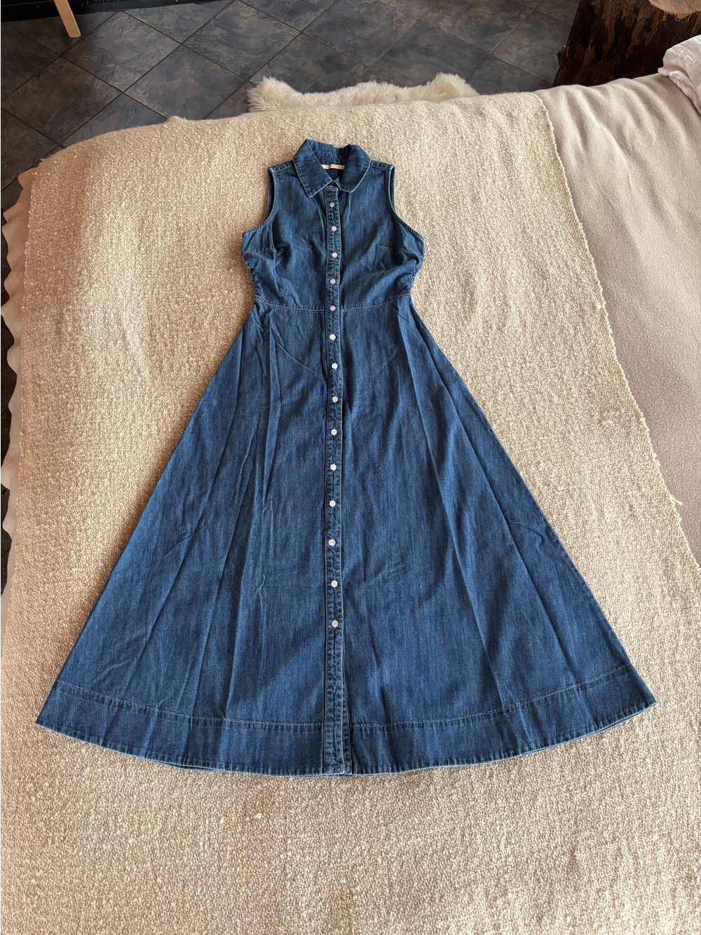 NWT Denim Maxi Dress